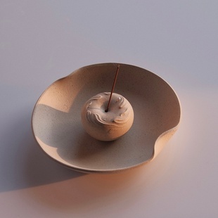 香道具.盖置.茶摆件.陆嘉瑶设计工作室款 落英衍生系列 香插