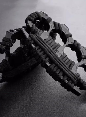 指虎四指恶灵拳套锌合金加厚防身戒指合法自卫打架铁拳头拳扣指环