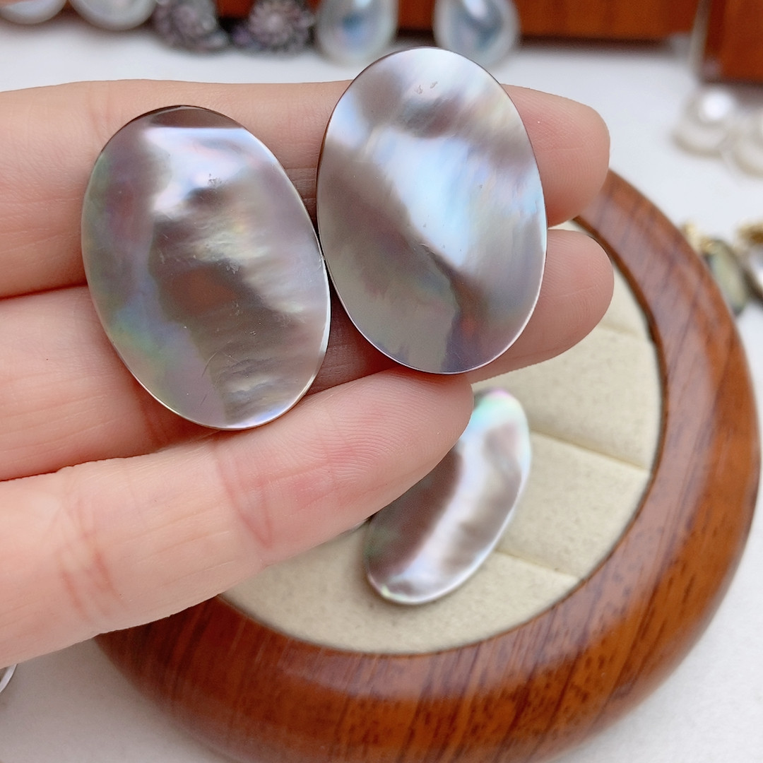 咖紫色海水马贝耳钉，中号,珠宝/钻石/翡翠,耳饰,淘宝优惠券,粉丝福利购,淘宝优惠卷