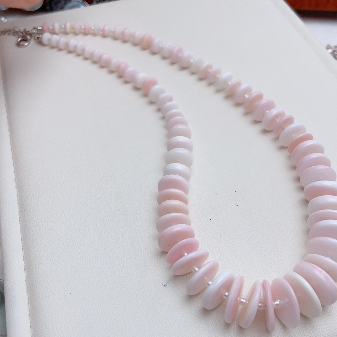渐变女皇贝项链，天然珍珠