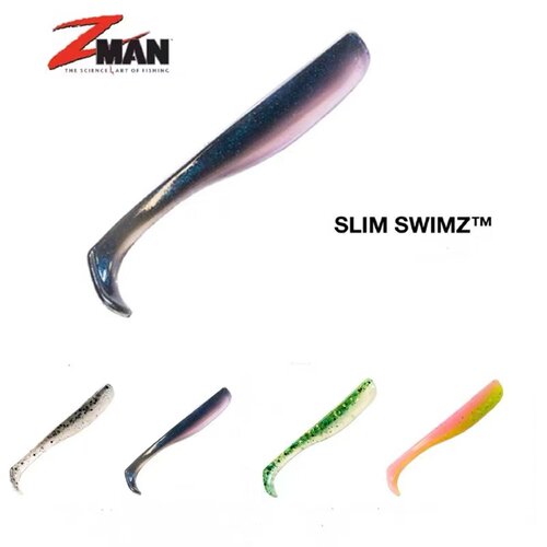 美国ZMAN内德钓组Slim SwimZ浮水T尾2.5/3寸路亚软饵假饵拟饵诱饵