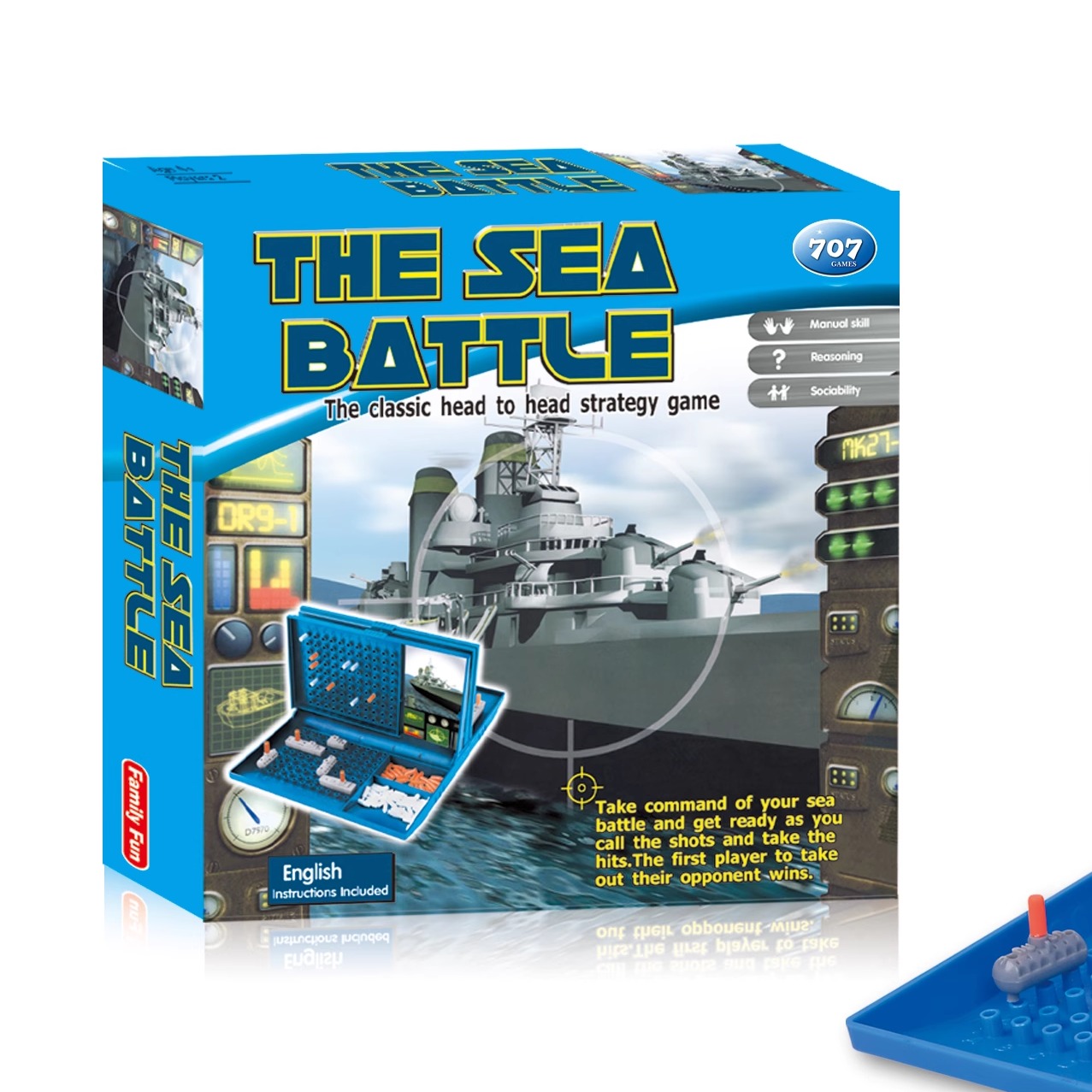 宏英 对打海战舰海战船游戏棋 定位逻辑趣味双人桌面游戏4岁以上