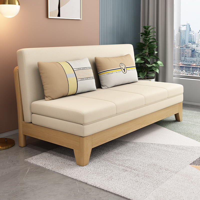 无扶手可折叠两用北欧风沙发床
