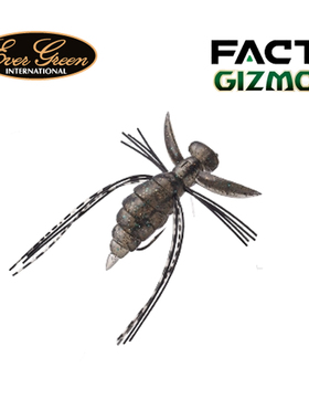 日本原装Evergreen路亚水面假饵浮水软饵FACT黄蜂Gizmo防挂鱼钩饵