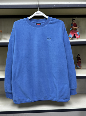 班尼路冬季男装休闲纯色小鲸鱼保暖简约摇粒绒套头卫衣822309M008