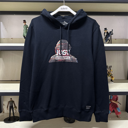 班尼路Y系列秋季新品男装简约潮流百搭舒适印花连帽卫衣89831612