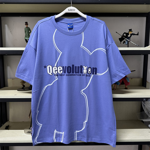 班尼路夏季新品男Qee联名款青年潮简约特宽松纯棉短袖8721201M006