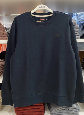 班尼路新款2021秋冬男女同款鲸鱼标套头圆领长袖卫衣 8821303M767