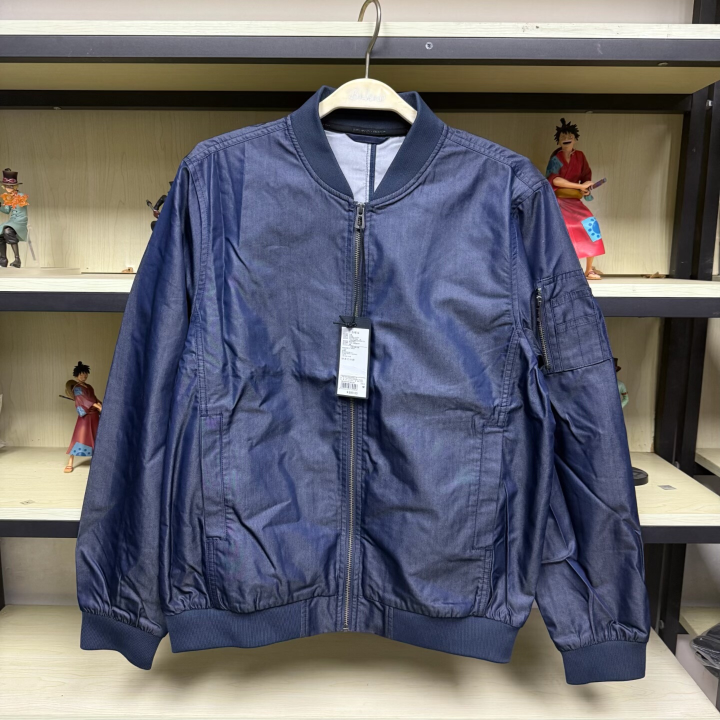 班尼路都市系列春秋男装休闲飞行棒球领外套风衣85907510