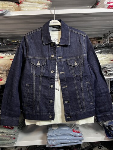 班尼路男装秋冬时尚质感简约外穿多袋工装衣牛仔夹克外套88907543