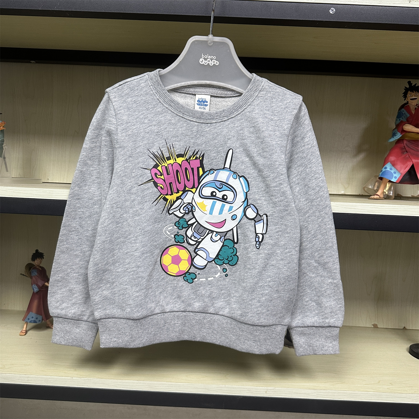 班尼路童装秋装新款男童卫衣 卡通超级飞侠纯棉舒适上衣82831237