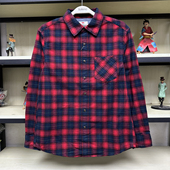 秋冬简约潮休闲青年法兰绒格子长袖 班尼路男装 新款 衬衣男88834033