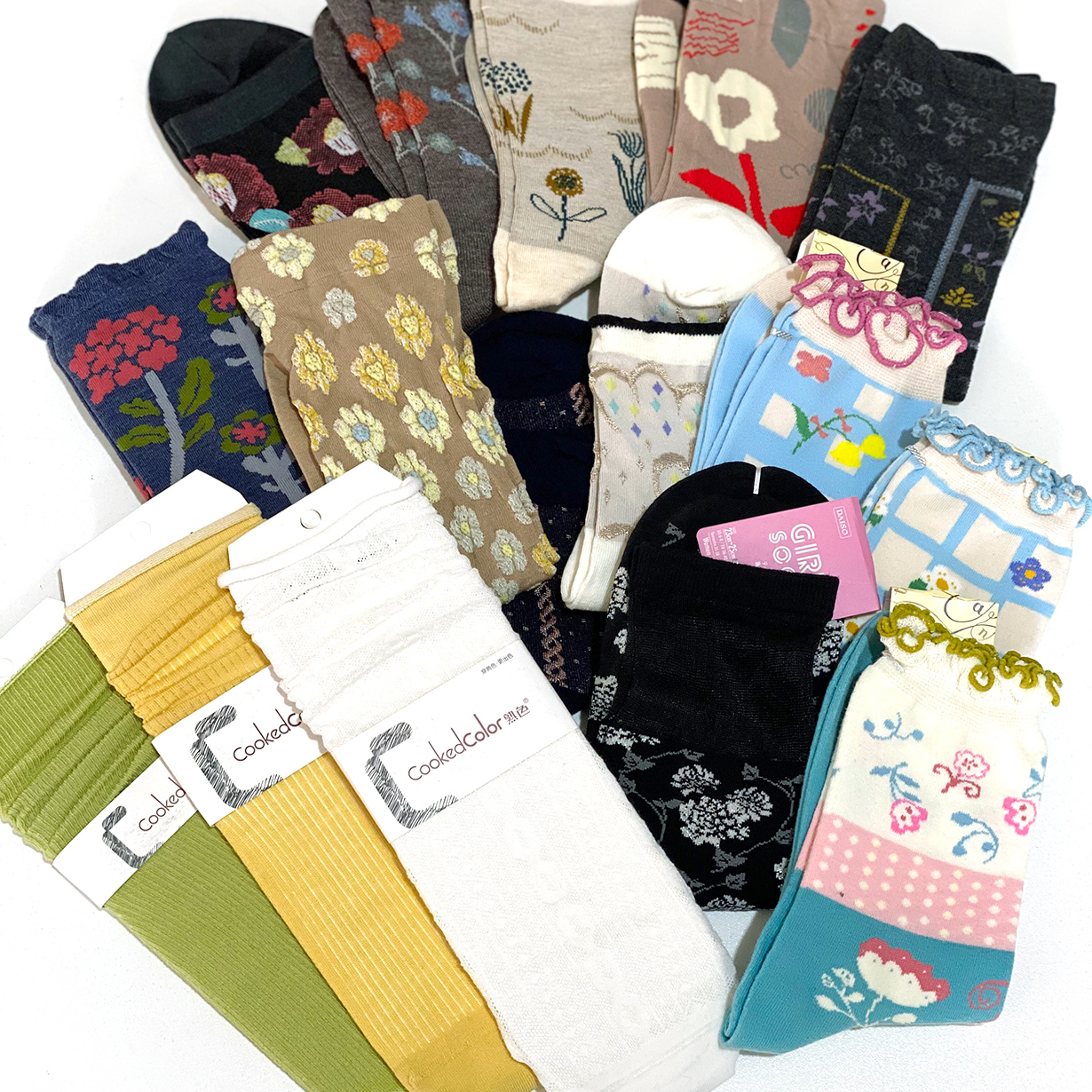 森系复古百搭女袜棉袜