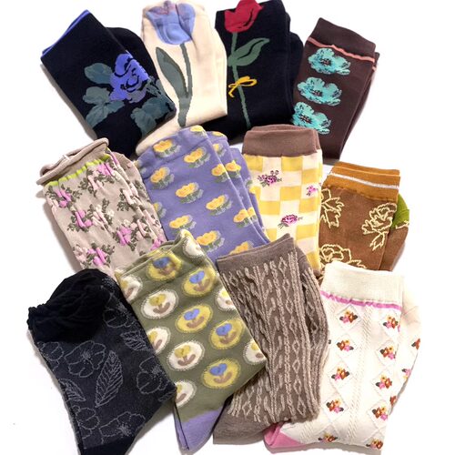 日单春款百搭女袜棉袜