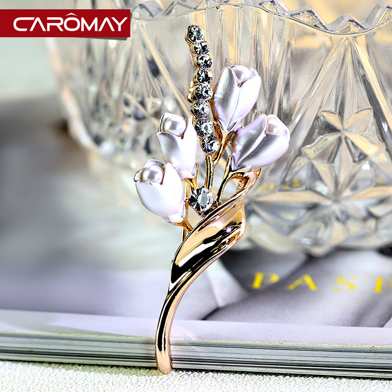 Broche femme CAROMAY en cristal artificiel - Ref 1174181 Image 3