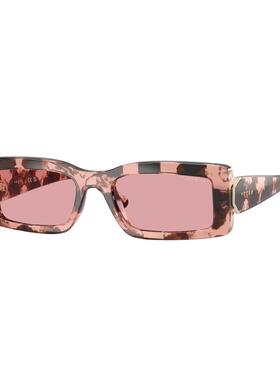 代购vogue女士太阳镜遮光防紫外线抗强光清晰视野方形框豹纹款