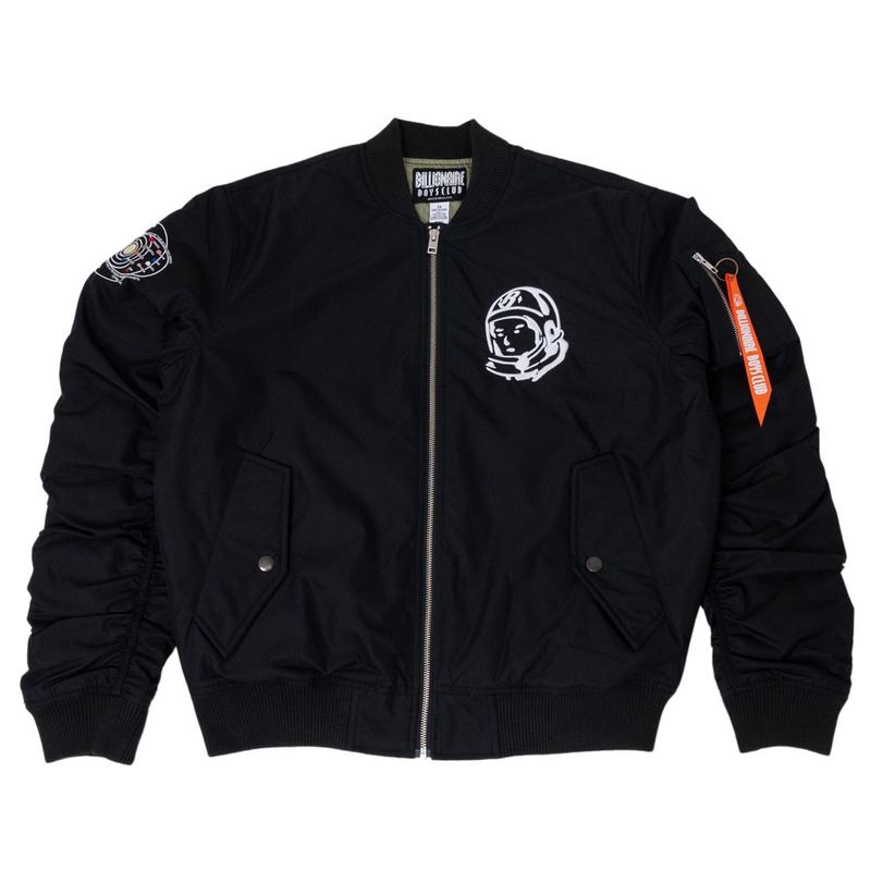 Billionaire Boys Club男士夹克保暖防风黑色棉质春秋日常外套