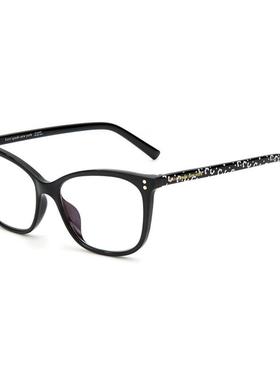 代购kate spade女士眼镜框矩形黑色全框塑料日常通勤眼镜架