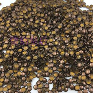 红古铜片 国A古铜柳丁 手机美容 半圆包 复古烫片 牛仔裤烫钻