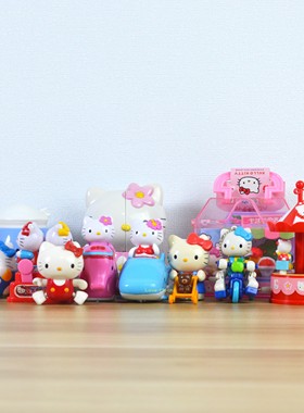 日本Kitty玩具塑料摆件