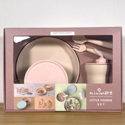 日本制miniware儿童餐具6件套