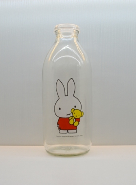 米菲牛奶瓶miffy磨砂玻璃