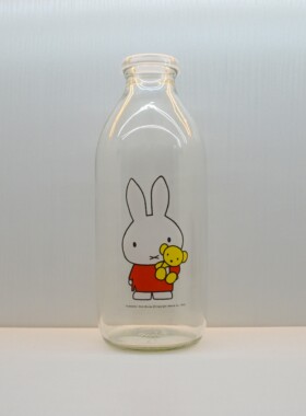 米菲牛奶瓶miffy磨砂玻璃
