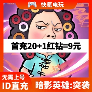 充值红钻礼包 港台国际服代充 储值氪金无需上号 突袭 暗影英雄