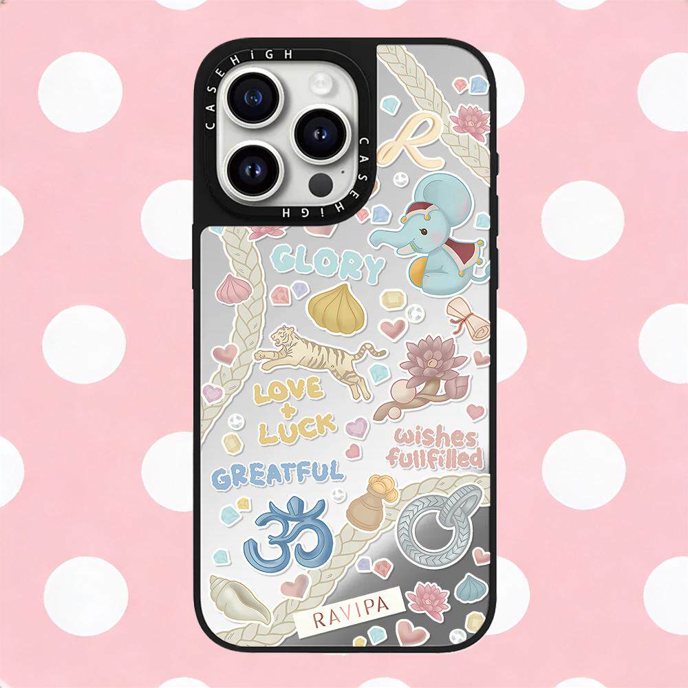 磁吸MagSafe泰国珠宝RAVIPA小象适用iphone16pro手机壳17promax苹果15plus镜面保护套14