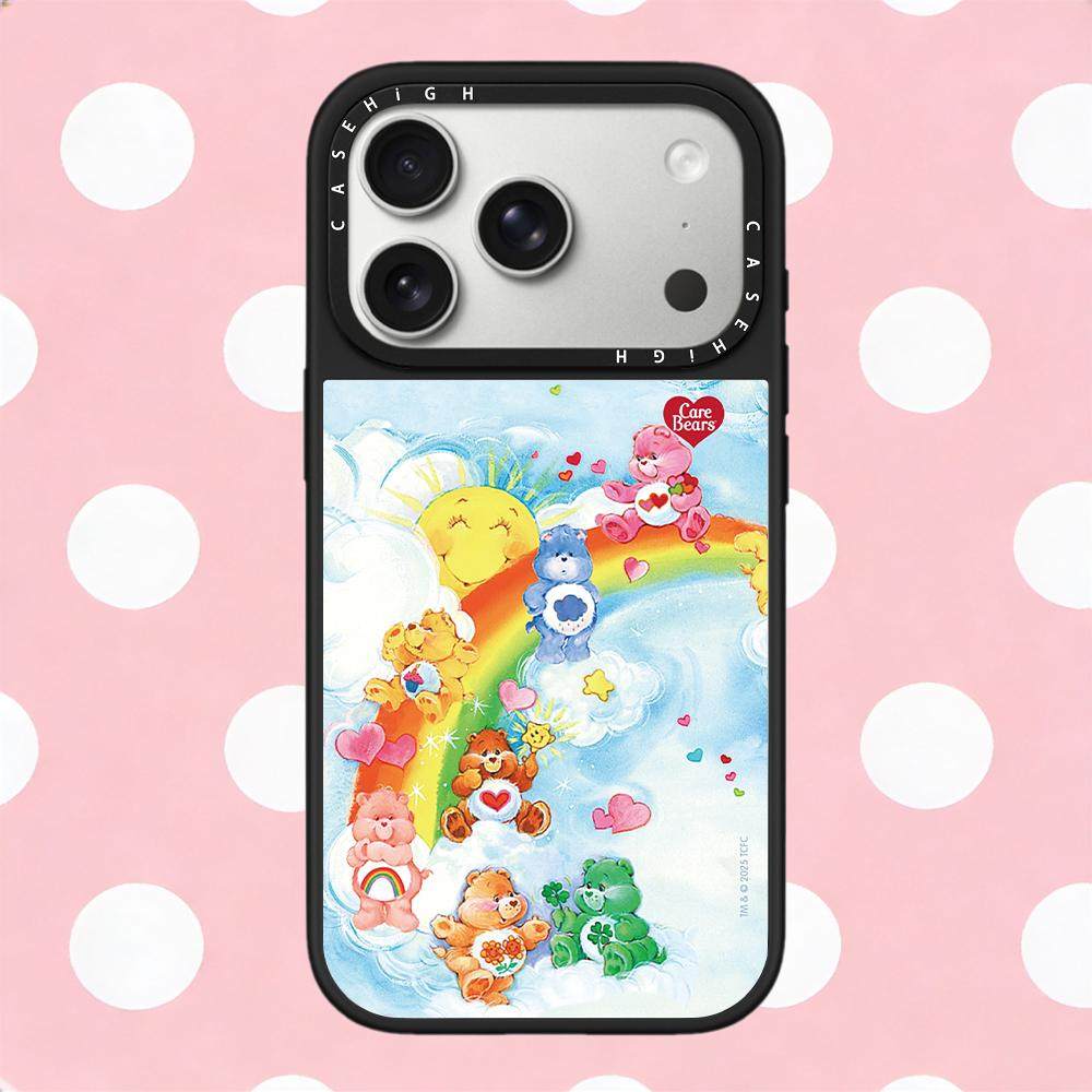 磁吸MagSafe软糖小熊carebears彩虹云朵适用iphone17pro手机壳16promax苹果15镜面14plus可爱13卡通