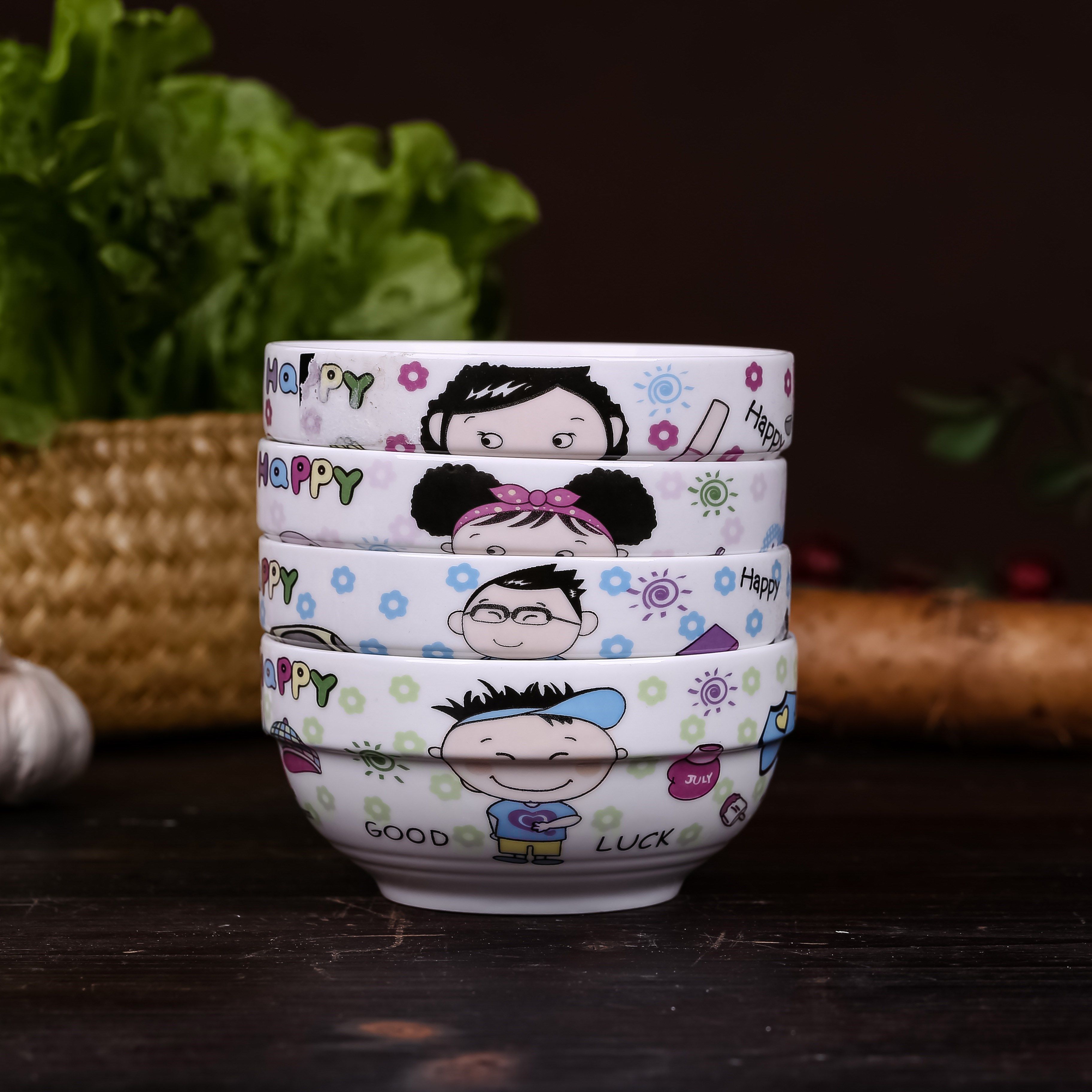 亲子碗专属一家三口陶瓷碗筷韩式碗盘碗碟家庭家用个性瓷碗吃饭。在类目 餐饮具, 餐具, 碗中 - 来自Buy2taobao.com提供专业的淘宝代购服务