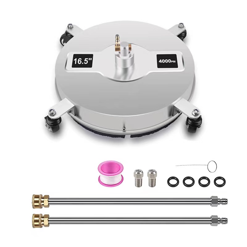 新款不锈钢洗地盘高压清洗机家用物业庭院清洗16.5英寸洗地器地面