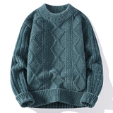 M182-P45秋冬加厚潮流男士编织半高领针织衫毛衣，男装针织衫/毛衣，星座1215-1