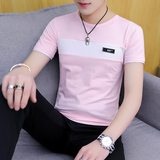 T011-P20大量现货夏季男士圆领潮流纯棉短袖t恤，男装T恤，星座1215-1