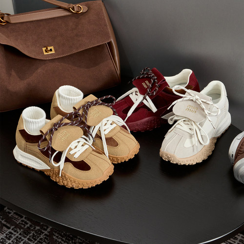 内增高复古德训女鞋2026新款