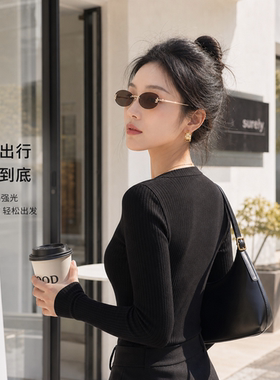 GM无框偏光墨镜女Lisa辣妹防紫外线轻奢高级感真钻装饰