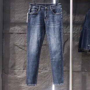 费拉家 机场货潮流男装尾货 早秋款时尚舒适百搭修身牛仔裤153A