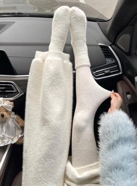 灰色打底裤女秋冬季2025新款加绒加厚保暖秋裤外穿显瘦踩脚紧身裤