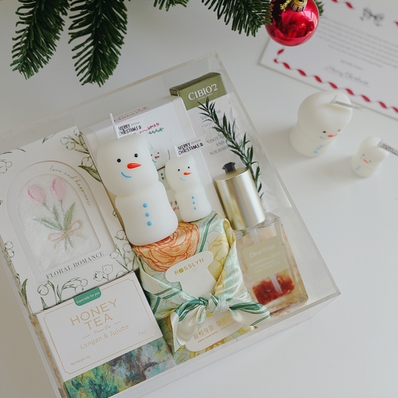 圣诞节雪人香薰蜡烛节日家用创意桌面摆件装饰礼物伴手礼橱窗布置