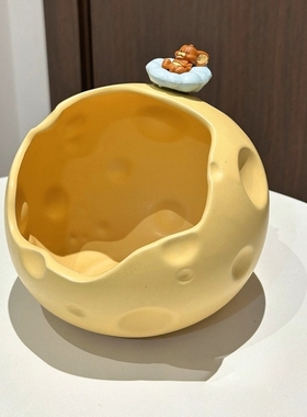 奶酪钥匙收纳玄关摆件入户桌面可爱家居好物