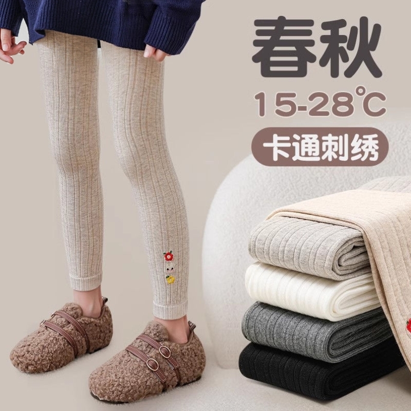 女童打底裤春秋外穿2024新款裤子中大童女孩秋季12岁儿童裤袜秋装