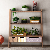 实木多肉花架置物架阳台阶梯式 高端客厅花架室内防腐木创意花架子