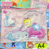 正版 kitty库洛米melody卡通A5A4文件袋多用途收纳拉链防水资料袋