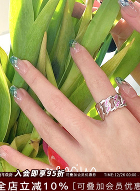 古巴链戒指nescius原创设计小众