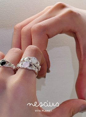 nescius女纯银复古戒指