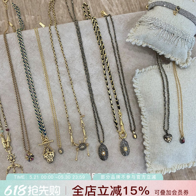 法国mlc钻石天然石复古法式项链