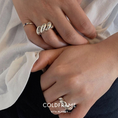 韩国COLDFRAME正品纯银戒指