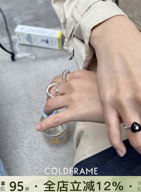 coldframe纯银黑玛瑙项链戒指