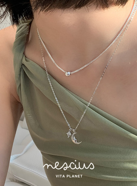 Vita Planet买手店 nescius星月项链小众设计简约基础细链锁骨链