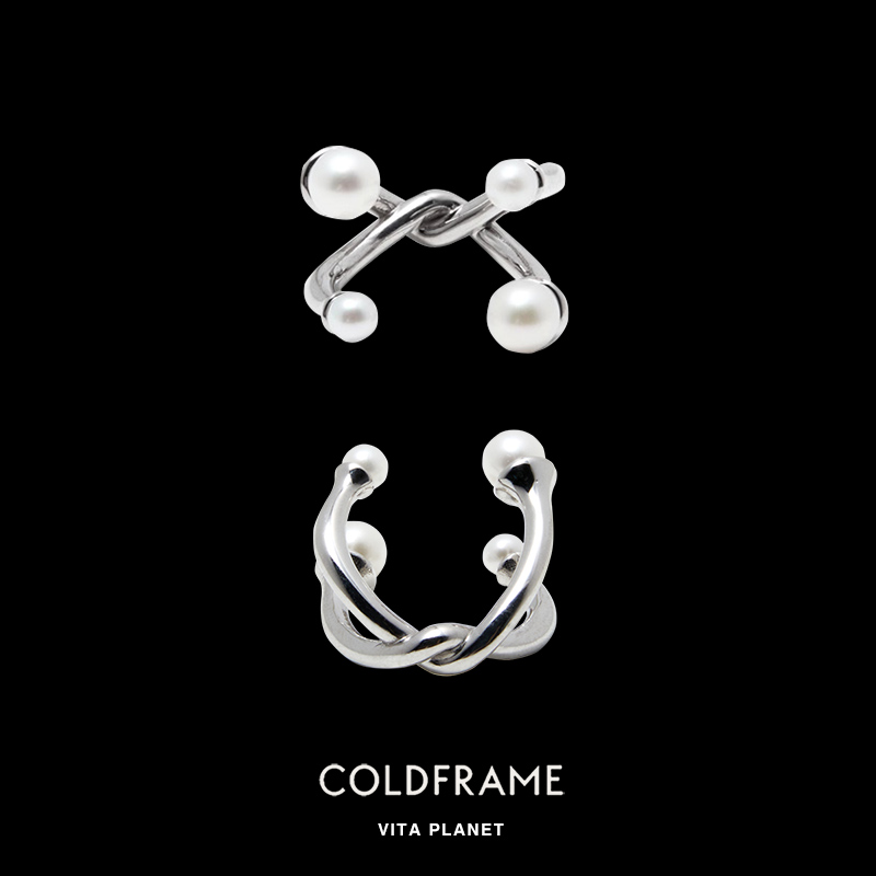 Vita Planet买手店 韩国coldframe正品 天然淡水珍珠纯银双层戒指